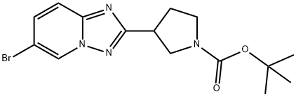 tert-butyl 3-(6-bromo-[1,2,4]triazolo[1,5-a]pyridin-2-yl)pyrrolidine-1-carboxylate* Structural