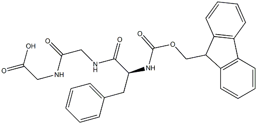 N-[(9H-Fluoren-9-ylmethoxy)carbonyl]-L-phenylalanylglycylglycine Structural
