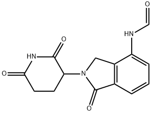 Formamide, N-[2-(2,6-dioxo-3-piperidinyl)-2,3-dihydro-1-oxo-1H-isoindol-4-yl]- Structural Picture
