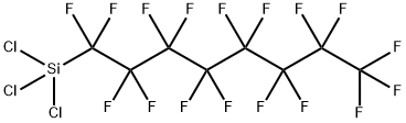 Silane, trichloro(1,1,2,2,3,3,4,4,5,5,6,6,7,7,8,8,8-heptadecafluorooctyl)- Structural