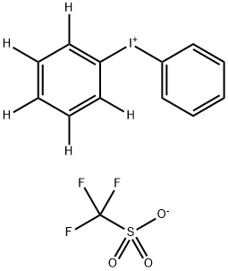 phenyl(phenyl-d5)iodonium trifluoromethanesulfonate Structural