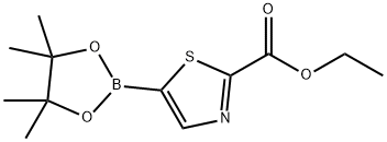 ethyl 5-(4,4,5,5-tetramethyl-1,3,2-dioxaborolan-2-yl)thiazole-2-carboxylate Structural