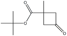 tert-butyl 1-methyl-3-oxo-cyclobutanecarboxylate Structural