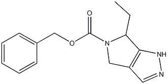 Benzyl 6-ethyl-4,6-dihydropyrrolo[3,4-c]pyrazole-5(1H)-carboxylate Structural