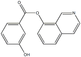 isoquinolin-8-yl 3-hydroxybenzoate Structural