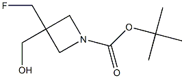 tert-butyl 3-(fluoromethyl)-3-(hydroxymethyl)azetidine-1-carboxylate Structural