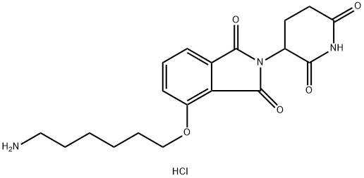 4-((6-aminohexyl)oxy)-2-(2,6-dioxopiperidin-3-yl)isoindoline-1,3-dione hydrochloride Structural