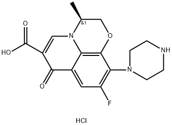 (S)-9-fluoro-3-methyl-7-oxo-10-(piperazin-1-yl)-2,3-dihydro-7H-[1,4]oxazino[2,3,4-ij]quinoline-6-carboxylic acid hydrochloride