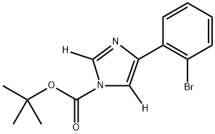 tert-butyl 4-(2-bromophenyl)-1H-imidazole-1-carboxylate-2,5-d2 Structural