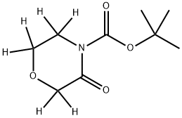 tert-butyl 3-oxomorpholine-4-carboxylate-2,2,5,5,6,6-d6 Structural