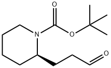 tert-butyl (2R)-2-(3-oxopropyl)piperidine-1-carboxylate Structural
