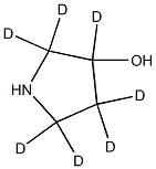 pyrrolidin-2,2,3,4,4,5,5-d7-3-ol Structural