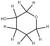 tetrahydro-2H-pyran-2,2,3,4,4,5,5,6,6-d9-3-ol Structural