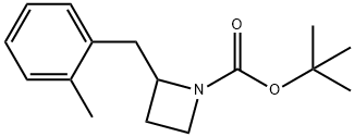 tert-butyl 2-(2-methylbenzyl)azetidine-1-carboxylate Structural