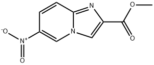 Imidazo[1,2-a]pyridine-2-carboxylic acid, 6-nitro-, methyl ester Structural