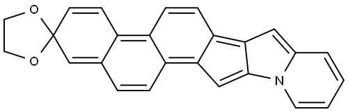 Spiro[1,3-dioxolane-2,2'-[2H]naphth[2',1':4,5]indeno[1,2-b]indolizine] (8CI,9CI) Structural
