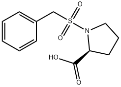 L-Proline, 1-[(phenylmethyl)sulfonyl]- Structural