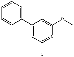 Pyridine, 2-chloro-6-methoxy-4-phenyl- Structural