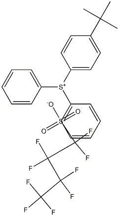 Diphenyl 4-tertbutylphenylsulfonium
nonafluorobutanesulfonate Structural
