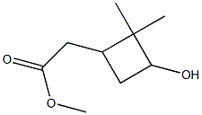 methyl 2-(3-hydroxy-2,2-dimethylcyclobutyl)acetate Structural