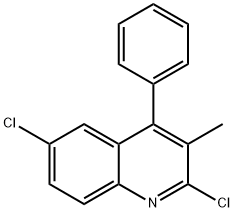 Quinoline, 2,6-dichloro-3-methyl-4-phenyl- Structural