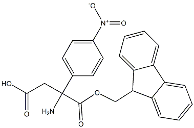 Fmoc-(RS)-3-Amino-3-(4-nitrophenyl)-propionic acid Structural