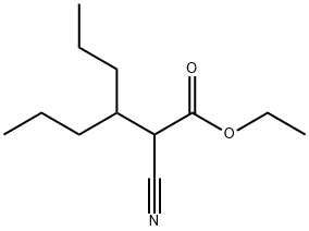 Hexanoic acid, 2-cyano-3-propyl-, ethyl ester Structural
