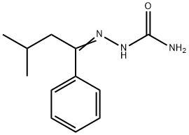 Hydrazinecarboxamide, 2-(3-methyl-1-phenylbutylidene)- Structural