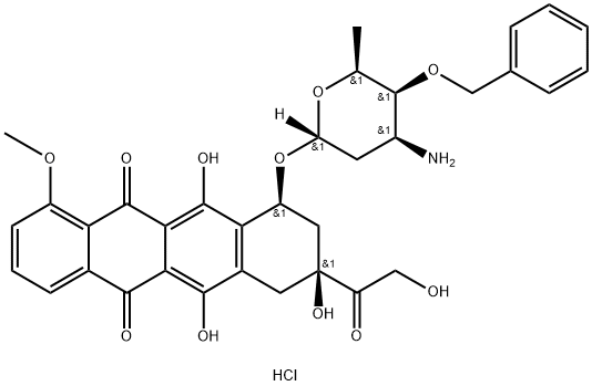 Berubicin hydrochloride Structural
