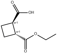 trans-2-ethoxycarbonylcyclobutanecarboxylic acid Structural