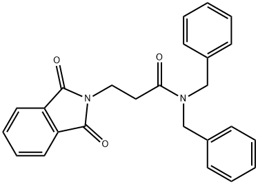 N,N-dibenzyl-3-(1,3-dioxo-1,3-dihydro-2H-isoindol-2-yl)propanamide Structural