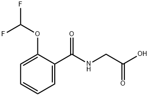 Glycine, N-[2-(difluoromethoxy)benzoyl]- Structural