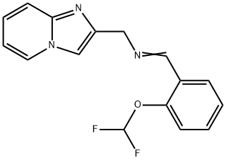 Imidazo[1,2-a]pyridine-2-methanamine, N-[[2-(difluoromethoxy)phenyl]methylene]- Structural