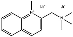 Quinolinium, 1-methyl-2-[(trimethylammonio)methyl]-, dibromide (8CI,9CI) Structural