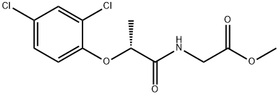 Glycine, N-[(2R)-2-(2,4-dichlorophenoxy)-1-oxopropyl]-, methyl ester Structural