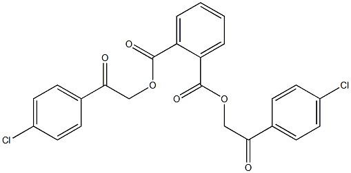 bis[2-(4-chlorophenyl)-2-oxoethyl] phthalate Structural