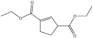 diethyl 1-cyclopentene-1,3-dicarboxylate Structural