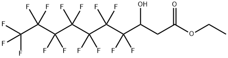 Decanoic acid, 4,4,5,5,6,6,7,7,8,8,9,9,10,10,10-pentadecafluoro-3-hydroxy-, ethyl ester Structural