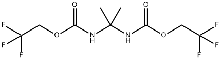 Carbamic acid, (1-methylethylidene)bis-, bis(2,2,2-trifluoroethyl) ester (9CI) Structural