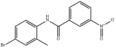 N-(4-bromo-2-methylphenyl)-3-nitrobenzamide Structural