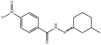 N'-(3-methylcyclohexylidene)-4-nitrobenzohydrazide Structural