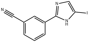 Benzonitrile, 3-(5-iodo-1H-imidazol-2-yl)- Structural
