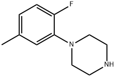 Piperazine, 1-(2-fluoro-5-methylphenyl)- Structural