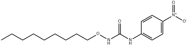 Urea, N-(4-nitrophenyl)-N'-(nonyloxy)- Structural