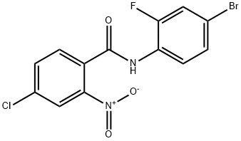 N-(4-bromo-2-fluorophenyl)-4-chloro-2-nitrobenzamide