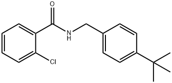 N-(4-tert-butylbenzyl)-2-chlorobenzamide Structural