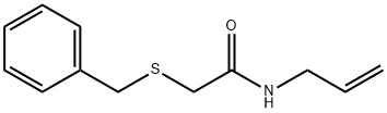 Acetamide, 2-[(phenylmethyl)thio]-N-2-propen-1-yl- Structural