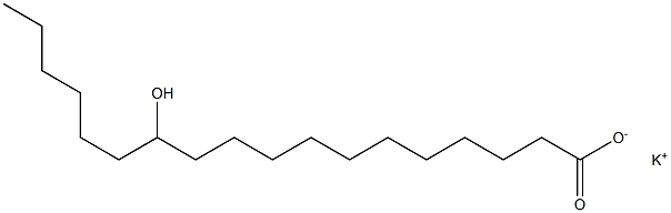 Octadecanoic acid, 12-hydroxy-, potassium salt Structural