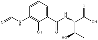 L-Threonine, N-[3-(formylamino)-2-hydroxybenzoyl]- Structural