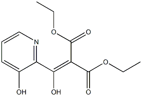 diethyl 2-[hydroxy(3-hydroxy-2-pyridinyl)methylene]malonate Structural